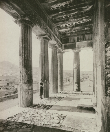 Ναός του Ηφαίστου (Θησείο). Το ανατολικό περιστύλιο του ναού από τα βόρεια.