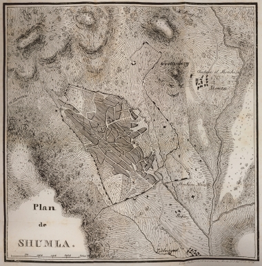 Χάρτης της Σούμλας, πόλης της Βουλγαρίας.