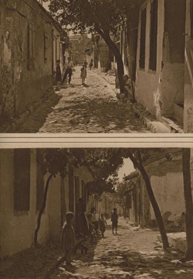 Στιγμιότυπο από την ελληνική συνοικία της Σμύρνης.