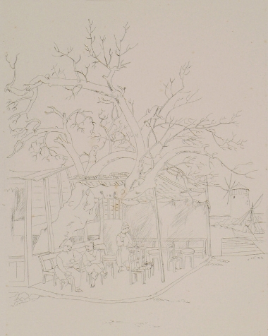 Καφενείο στο λιμάνι της Ρόδου.