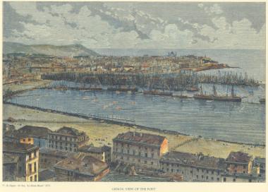 Το λιμάνι της Γένοβας. Από το περιοδικό: 