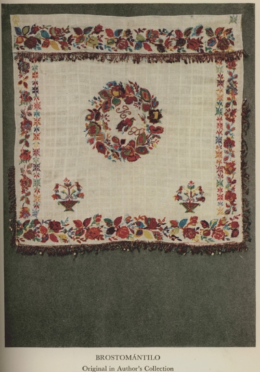 Στηθόπανο από μετάξι και βαμβάκι, Πυργί Χίου, γύρω στα 1850. Από τη συλλογή του συγγραφέα.