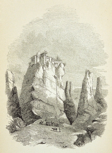 Η μονή Βαρλαάμ στα Μετέωρα.