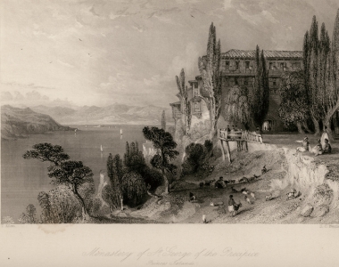 Η μονή του Αγίου Γεωργίου του Κρημνού στη Χάλκη.