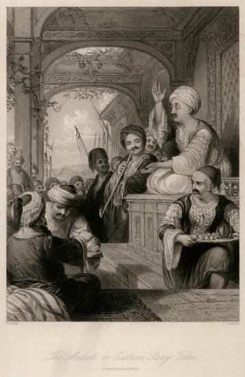 Αφηγητής παραμυθιών σε καφενείο της Κωνσταντινούπολης.