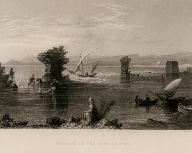 Ερείπια του αρχαίου λιμανιού της Τύρου στον σημερινό Λίβανο.