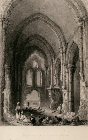 Ερειπωμένη εκκλησία γοτθικού ρυθμού στην Ταρτούς της Συρίας.