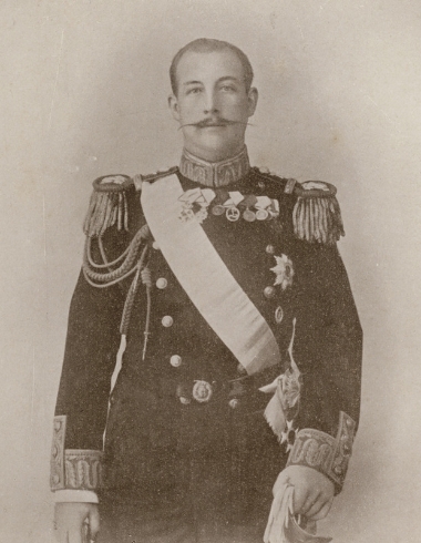 Ο πρίγκιπας Γεώργιος, ύπατος αρμοστής της Κρήτης, διορισμένος από τις Μεγάλες Δυνάμεις.