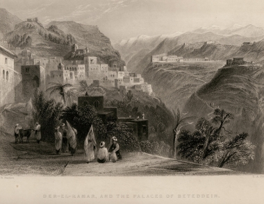 Το χωριό Ντέιρ ελ Κάμαρ και το παλάτι του εμίρη Μπεσίρ του Λιβάνου.