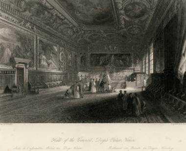 Βενετία. Η αίθουσα του συμβουλίου στο παλάτι του Δόγη.