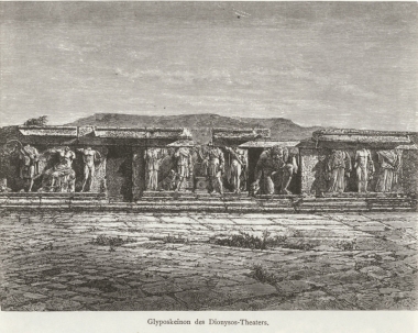 Γλυπτά από το Θέατρο του Διονύσου.