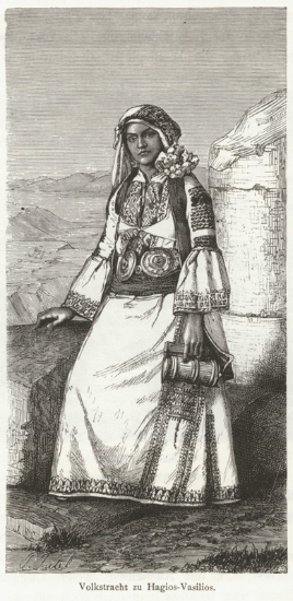 Παραδοσιακή ενδυμασία του χωριού Άγιος Βασίλειος.