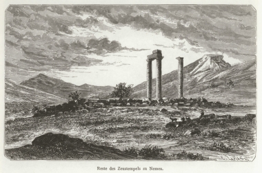 Ερείπια του ναού του Δία στη Νεμέα.