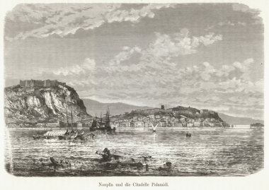 Το Ναύπλιο με το Παλαμήδι.