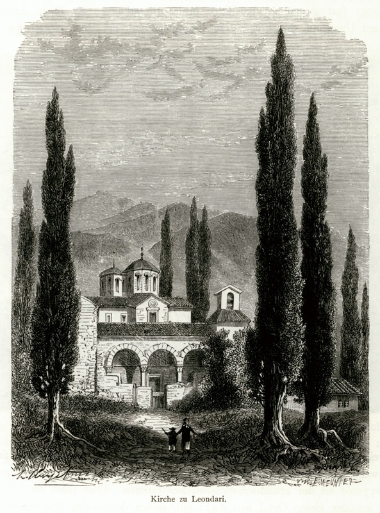 Ο Ναός των Αγίων Αποστόλων στο Λεοντάρι Αρκαδίας.