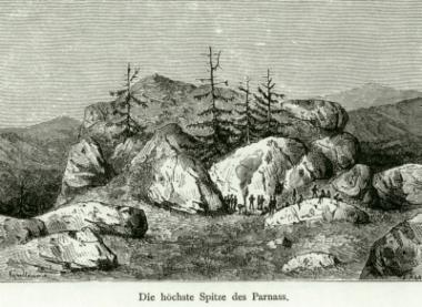 Η υψηλότερη κορυφή του Παρνασσού (Λιάκουρα).