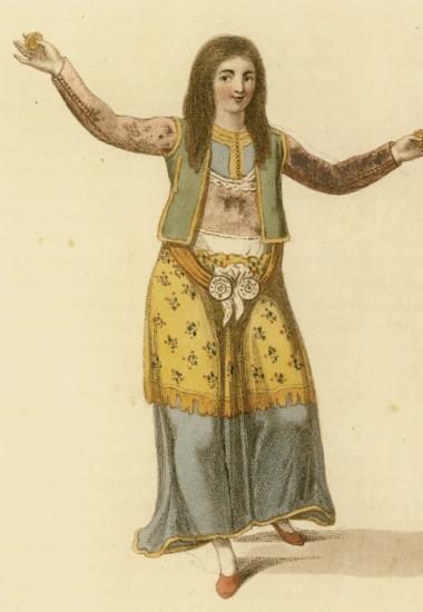 Γυναίκα από την Ήπειρο που χορεύει.