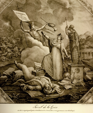 Η Ελλάδα εξεγείρεται. Αλληγορική παράσταση.