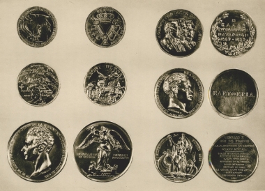 Μετάλλια με θέμα τη Ναυμαχία του Ναυαρίνου (1827).