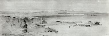 Τα Χανιά από τον δρόμο προς τη Χαλέπα, 14 Απριλίου 1864.