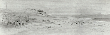Άποψη του χωριού Πλατανιάς, 26 Απριλίου 1864.