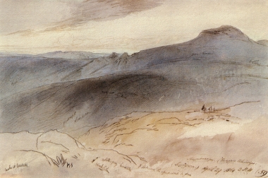 Τοπίο κοντά στο Παλαιόκαστρο Χανίων, 29 Απριλίου 1864.