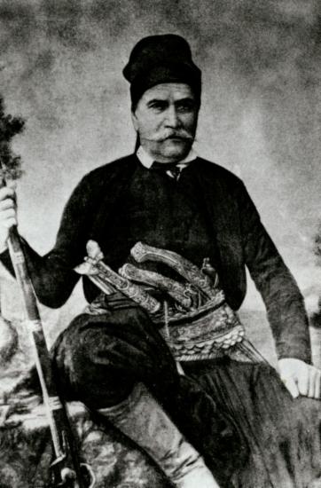 Ο καπετάνιος Μιχαήλ Κόρακας (από φωτογραφία του Κ. Ανδρουλάκη).