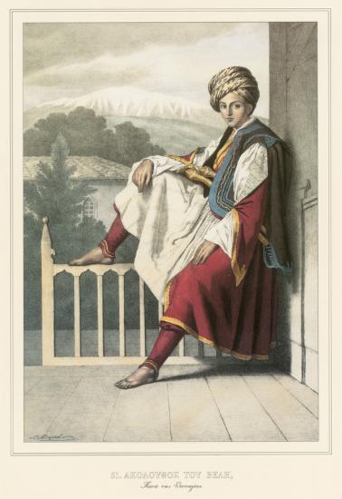 Ακόλουθος του Βελή, Πασά της Θεσσαλίας. Του Louis Dupré.