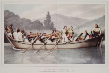 Ο Αλή Πασάς των Ιωαννίνων, κατά τη διάρκεια κυνηγίου στη λίμνη του Βουθρωτού, τον Μάρτιο του 1819. Του Louis Dupré.
