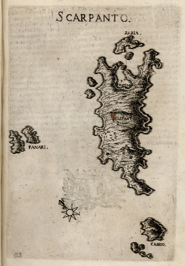 Χάρτης της Καρπάθου.