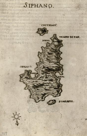 Χάρτης της Σίφνου.