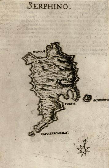 Χάρτης της Σερίφου.