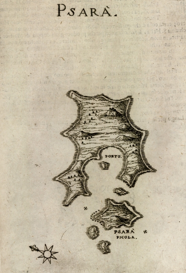 Χάρτης των Ψαρών και των Αντιψάρων.