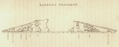 Το ανατολικό αέτωμα του Παρθενώνα.