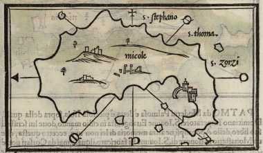 Χάρτης της Μυκόνου.