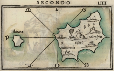 Χάρτης της Νισύρου και της Παχειάς.