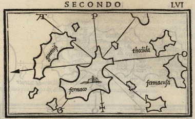 Χάρτης του Αγαθονησίου και του Φαρμακονησίου.