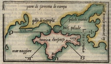 Χάρτης της χερσονήσου της Κριμαίας.