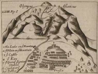 Άποψη της Προύσας με τον Όλυμπο της Βιθυνίας.