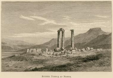 Τα ερείπια του Ναού του Διός στη Νεμέα.