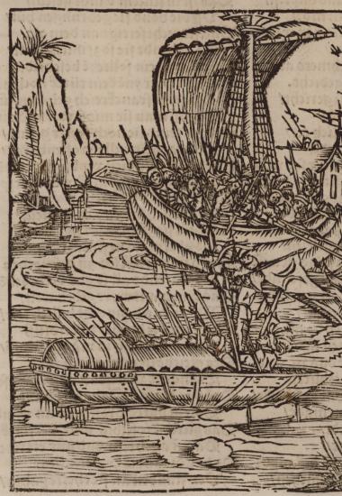 Τα πλοία που έστειλε ο βασιλιάς της Αραγωνίας και της Σικελίας Φερδινάνδος επιτίθενται στους Οθωμανούς.