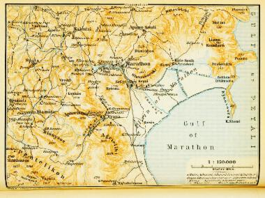 Χάρτης του Μαραθώνα.