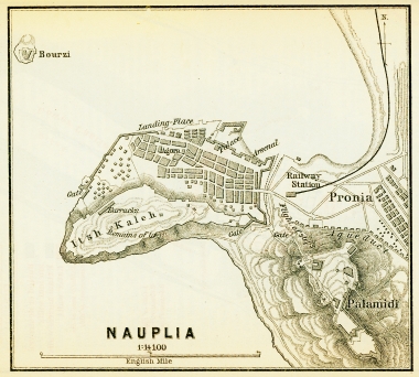 Χάρτης του Ναυπλίου.