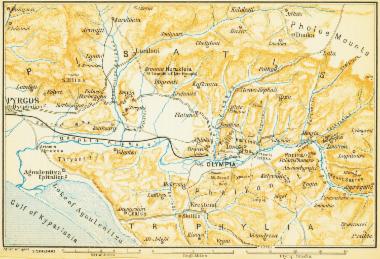 Χάρτης της Ολυμπίας.