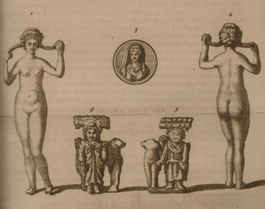 Αρχαιότητες που αγόρασε ο Le Bruyn στο Κάιρο.