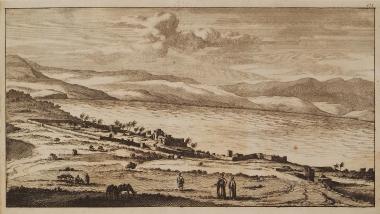 Τα ερείπια της Τιβεριάδας στις όχθες της λίμνης της Γαλιλαίας.