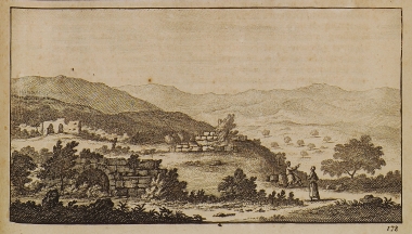 Ερείπια του μοναστηριού στο όρος Θαβώρ.