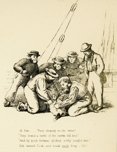 Το πλήρωμα του “Μαρακίτα” αιχμαλωτίζει θαλάσσια χελώνα.