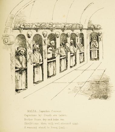 Κρύπτη της Μονής των Καπουτσίνων στη Βαλέττα της Μάλτας.