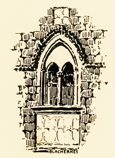 Δίλοβο παράθυρο στη μονή της Παναγίας της Βλαχέρνας.